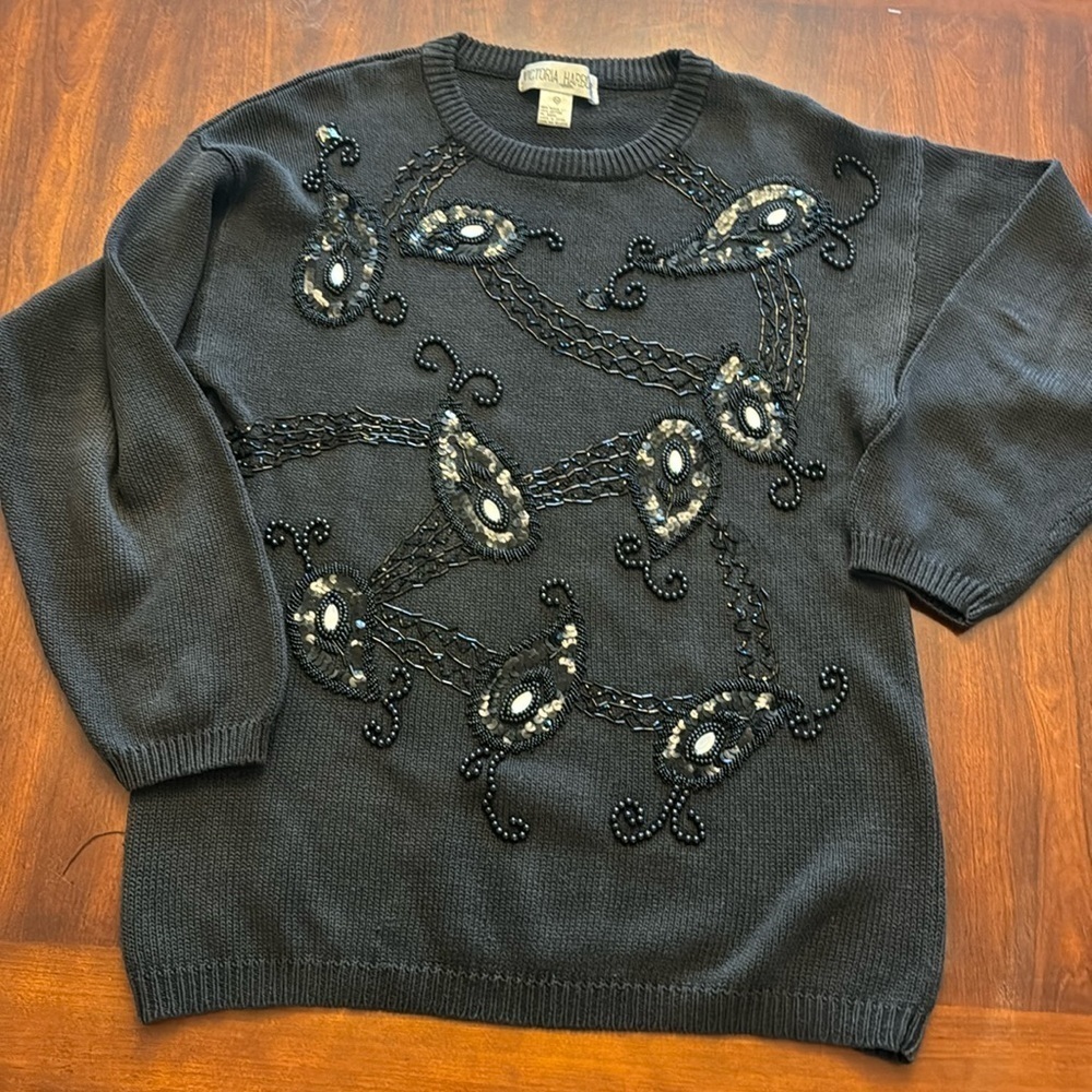 Victoria Harbour Vintage Beaded 80’s Sweater